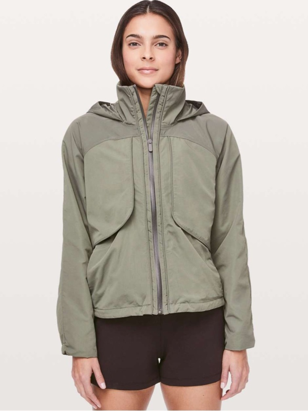 Lululemon Always Effortless Jacket Grey Sage Green 12